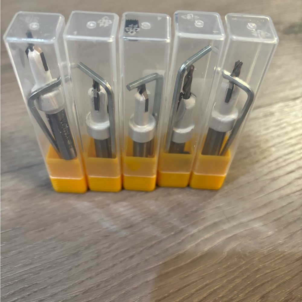 Tapered Countersink Drill Bit Set Carbide-tipped for woodworking
5-Pieces - Picture 3 of 14